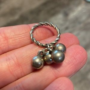 Silver Jingle Bell Ring
